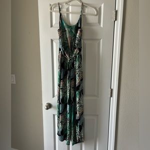 Palm Print Beach Jumpsuit/Jumper/Romper